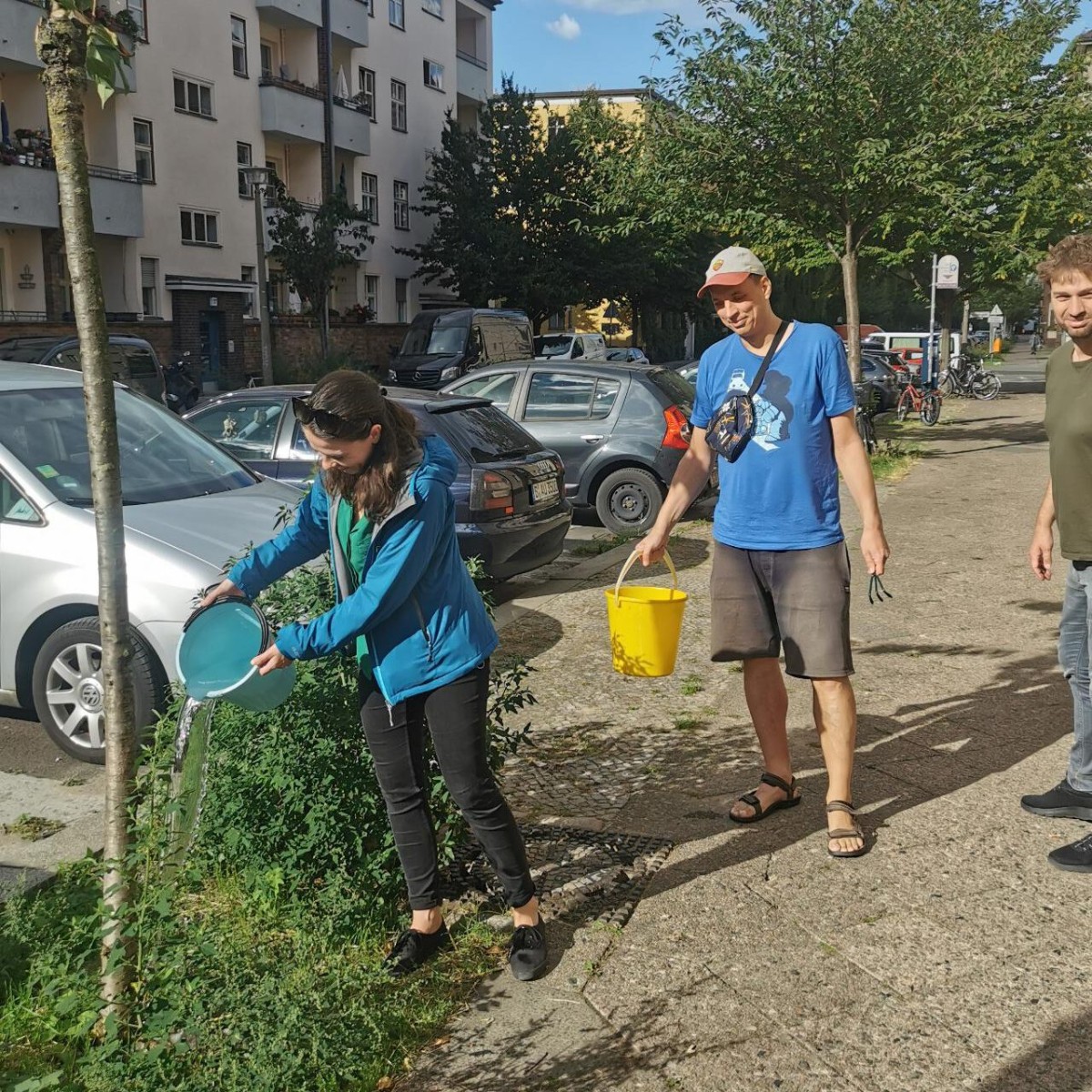 Bäume gießen für ein grünes Pankow