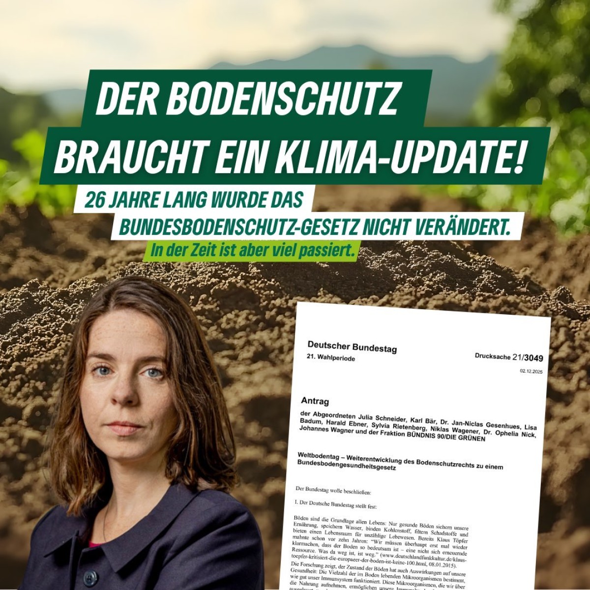 Antrag zum Weltbodentag: das Bodenrecht braucht ein Update!