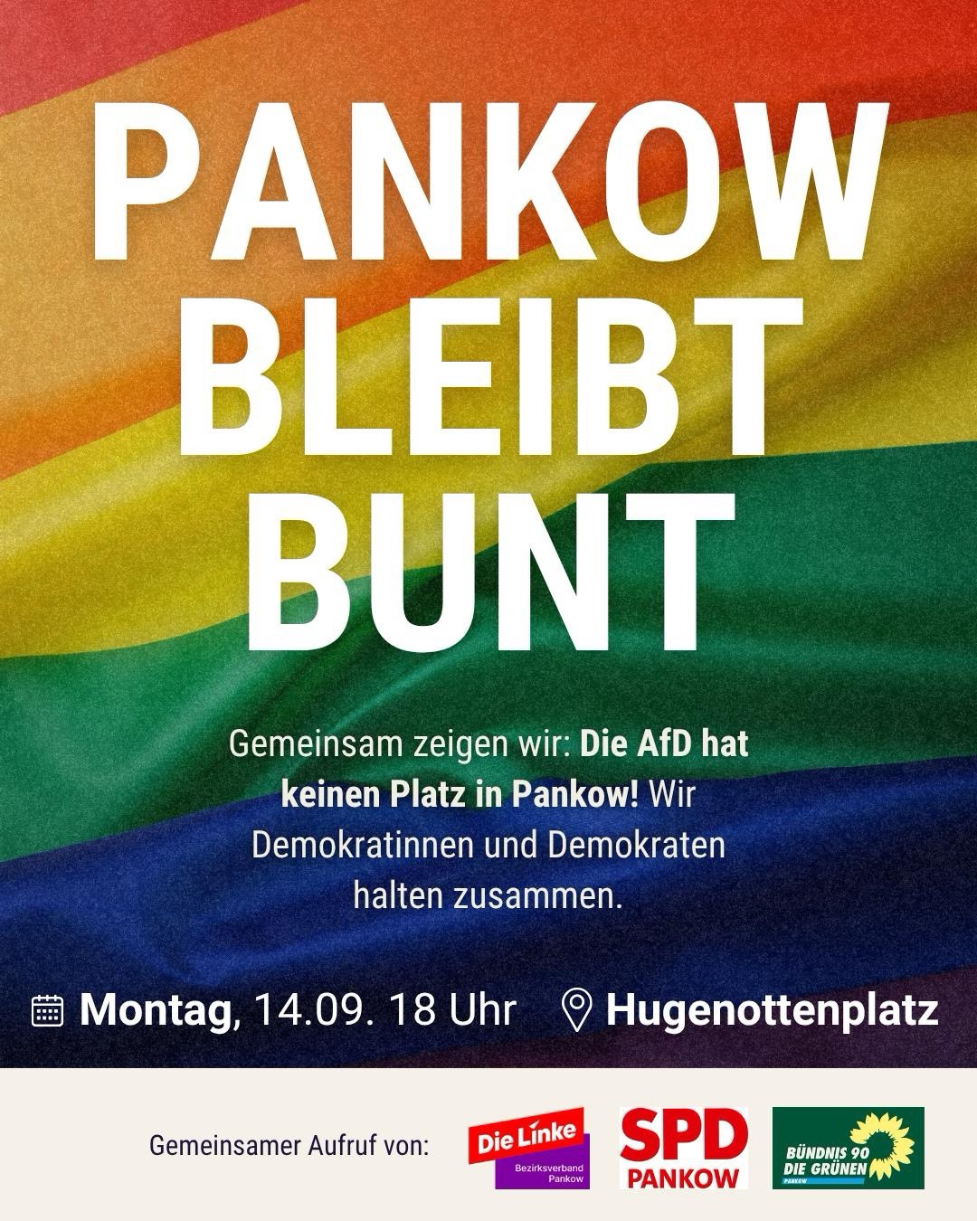 Kommt zur Gegendemo gegen die Kundgebung der AfD!