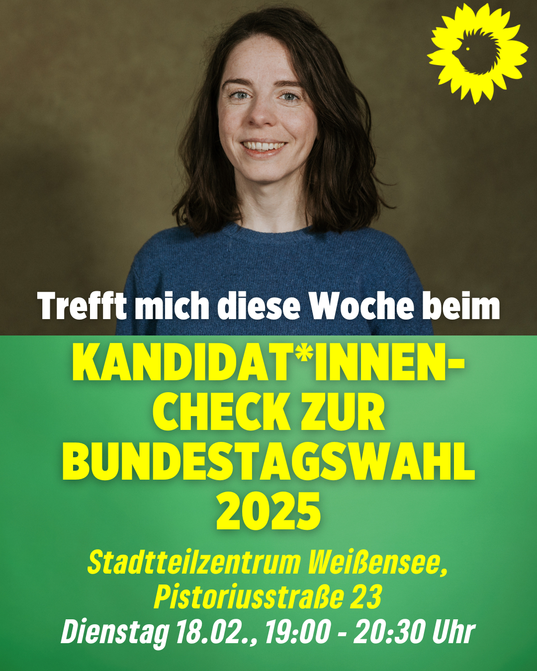 Kandidat*innen Check im Stadtteilzentrum Wei&szlig;ensee
