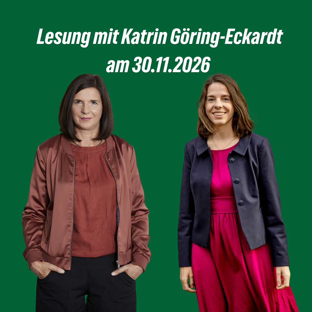 Lesung mit Katrin G&ouml;ring-Eckardt "Wie kommen wir wieder miteinander ins Gespr&auml;ch?"