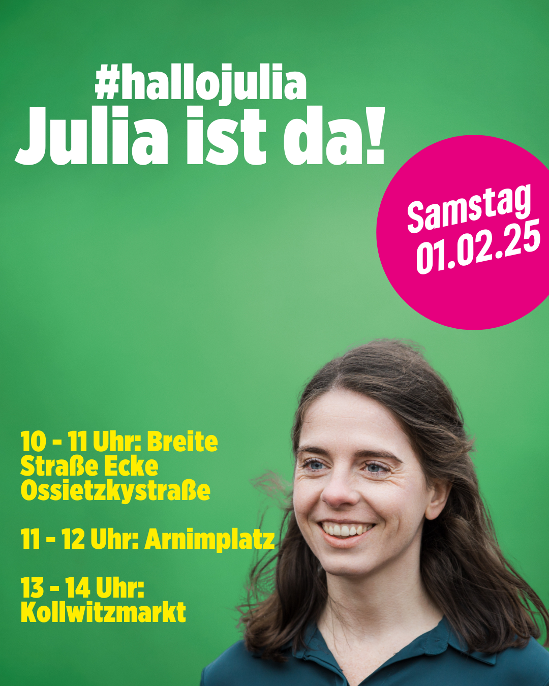 Triff Julia Schneider: Breite Stra&szlig;e/Ossietzkystra&szlig;e, Pankow