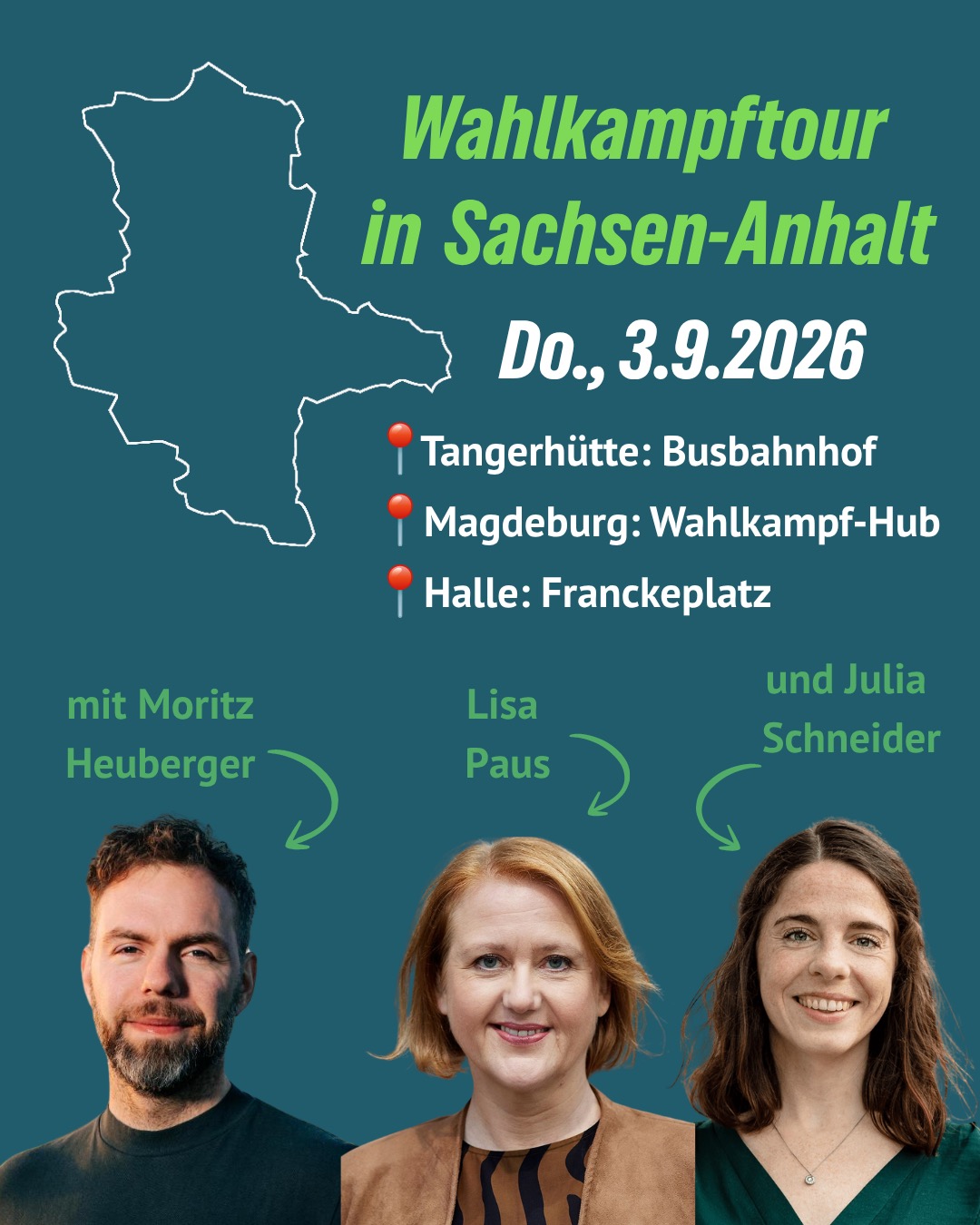 Julia, Lisa und Moritz fahren nach Sachsen-Anhalt
